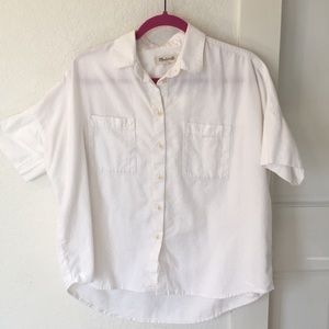 Madewell white courier shirt